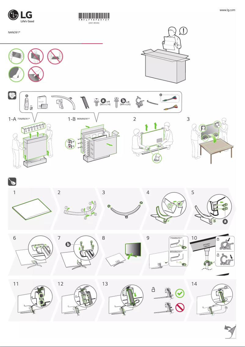 Image de la première page du manuel de l'appareil 65NANO91TNA