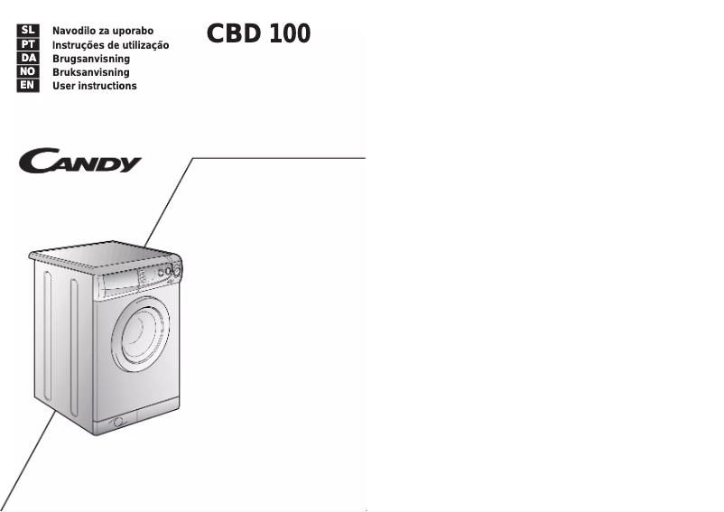 Page n°1 - Manuel utilisateur Candy LBCBD100.6IT