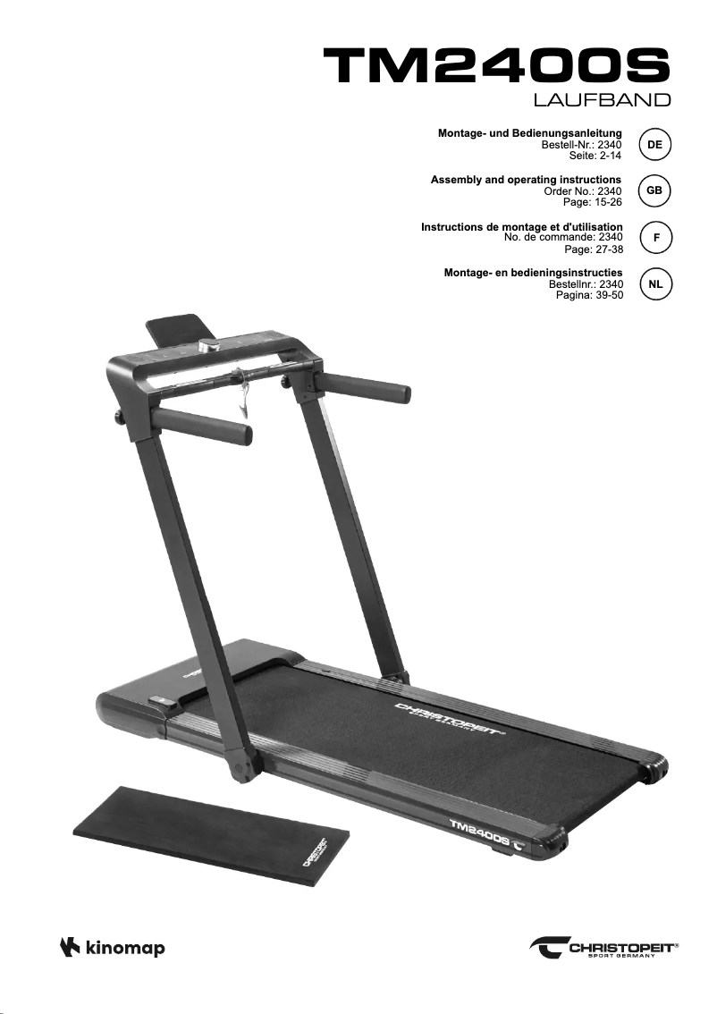 Image de la première page du manuel de l'appareil TM 2400 S