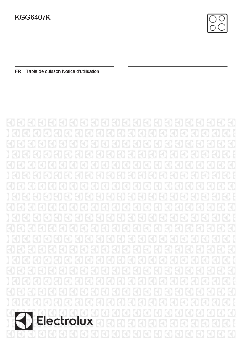 Image de la première page du manuel de l'appareil KGG6407K