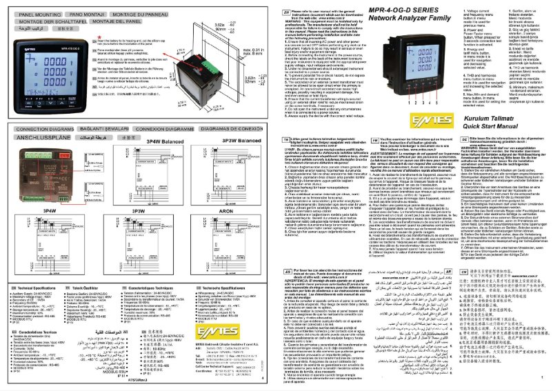 Page n°1 - Guide de démarrage rapide ENTES MPR-47S-OG-D-0,5
