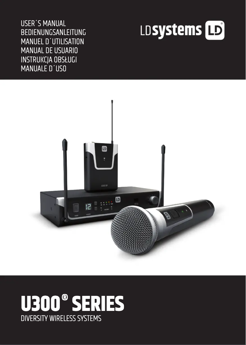 Page n°1 - Manuel utilisateur LD Systems U304.7 MD