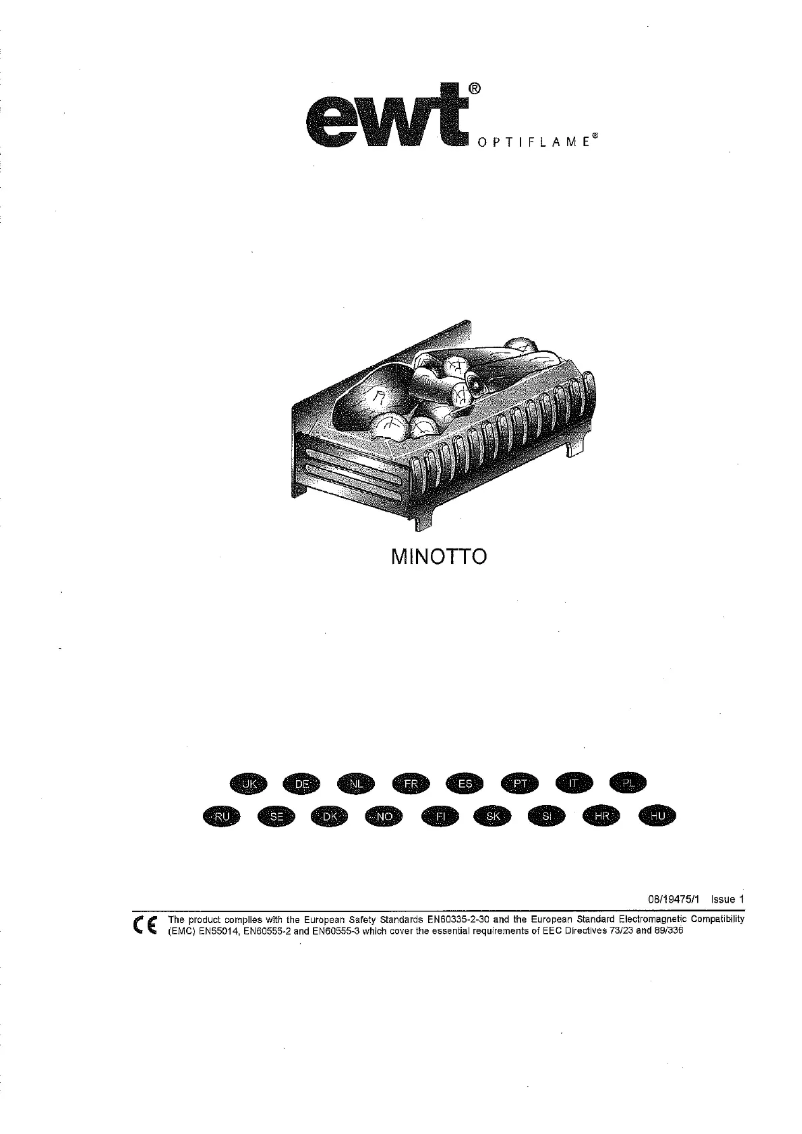 Page 1 de la notice Manuel utilisateur EWT Minotto