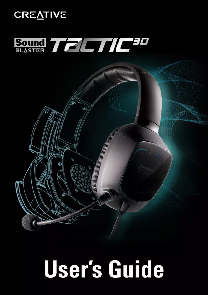 Image de la première page du manuel de l'appareil Sound Blaster Tactic3D Alpha