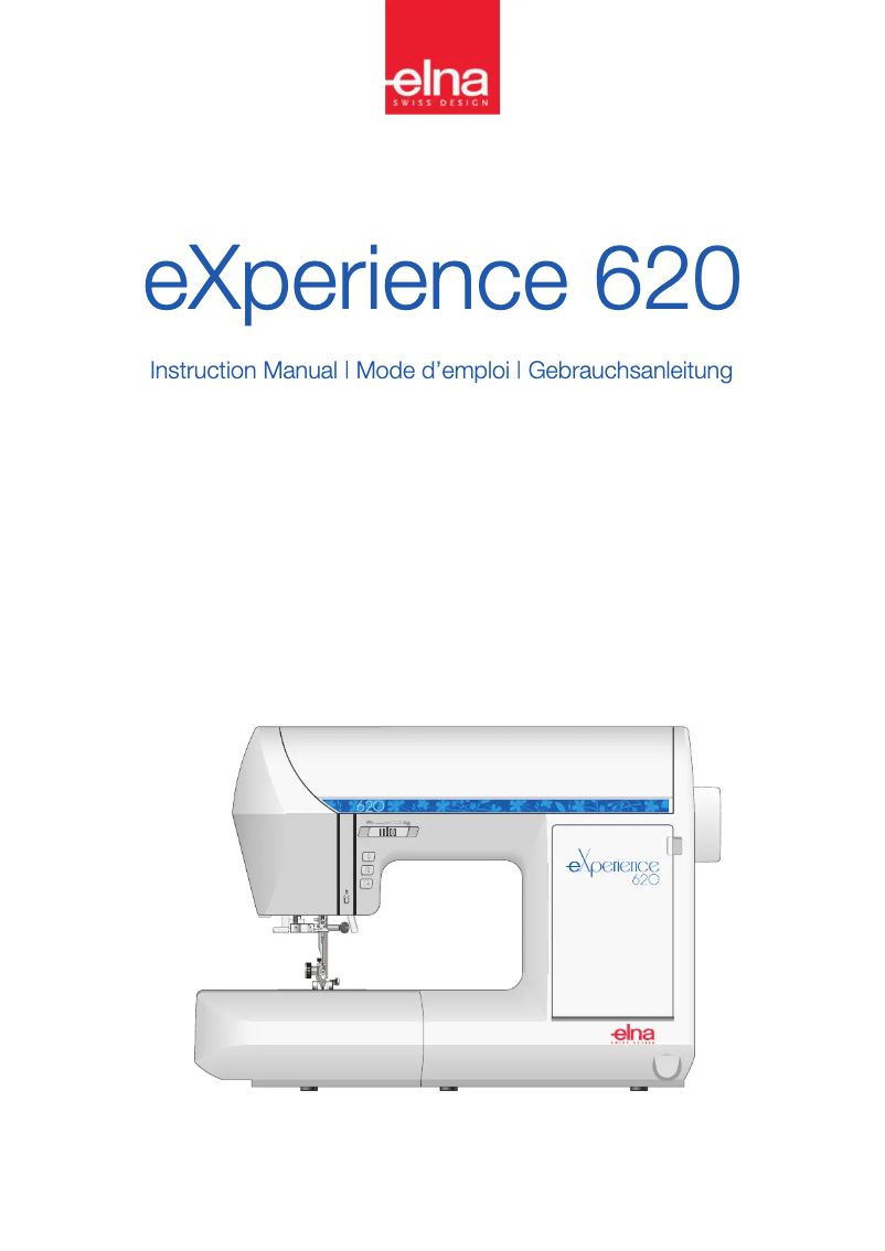 Page n°1 - Manuel utilisateur Elna eXcellence 620