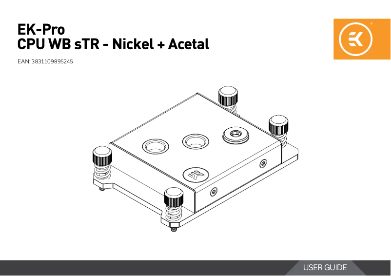 Image de la première page du manuel de l'appareil EK-Pro CPU WB sTR