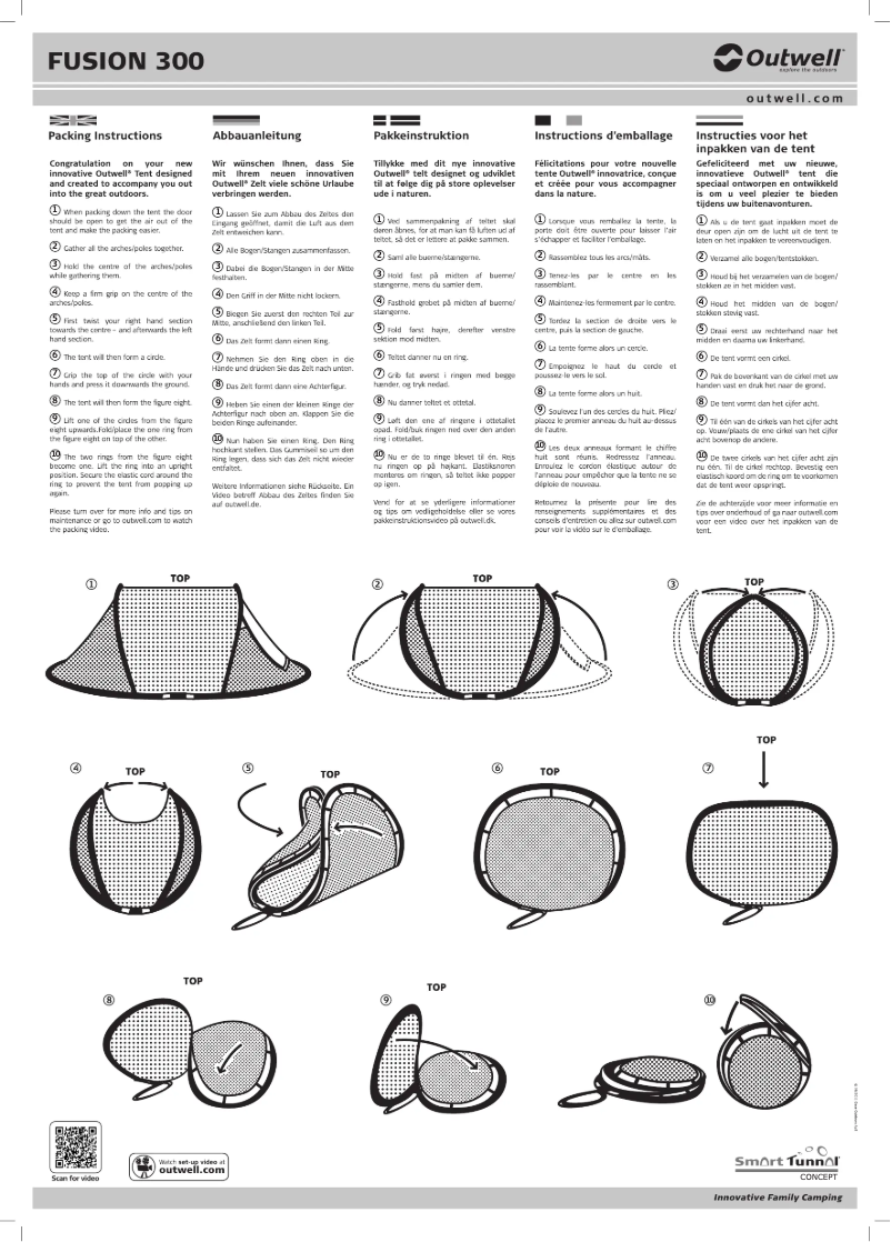Página 1 del manual Manual de usuario Outwell Smart Tunnal Fusion 300