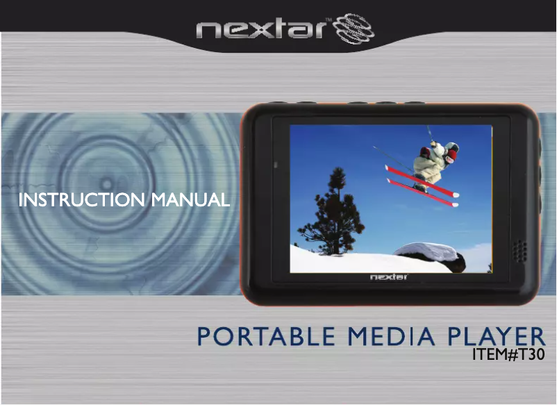 Page 1 de la notice Manuel utilisateur Nextar T30