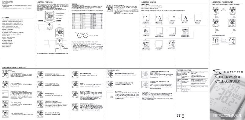 Image de la première page du manuel de l'appareil SI-30