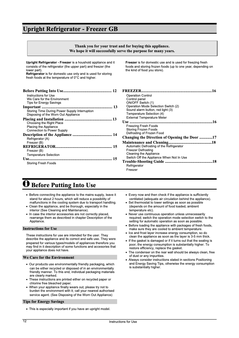 Image de la première page du manuel de l'appareil RK6336W