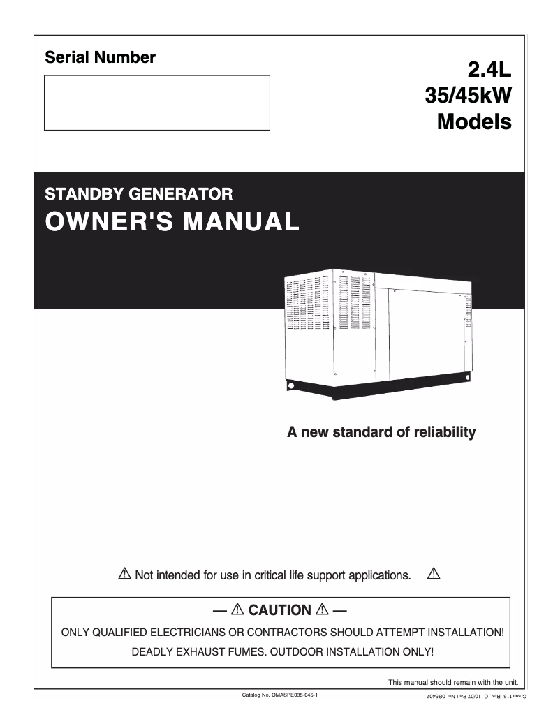 Image de la première page du manuel de l'appareil QT03524KNSN
