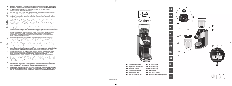 Image de la première page du manuel de l'appareil Calibra 1027-01