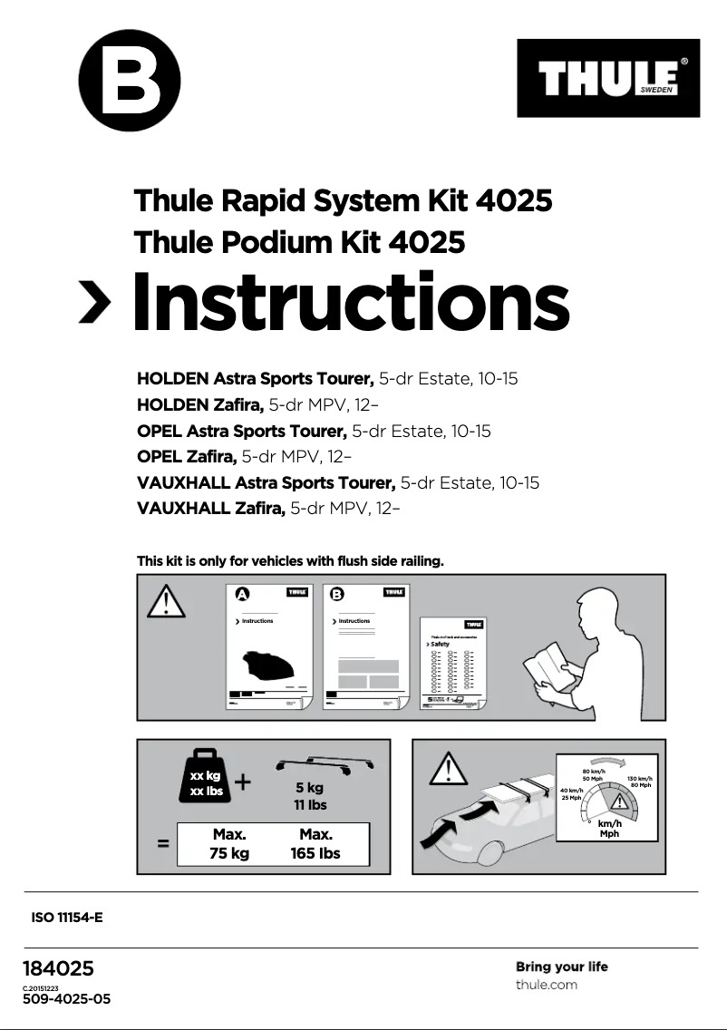 Image de la première page du manuel de l'appareil Rapid System Kit 4025