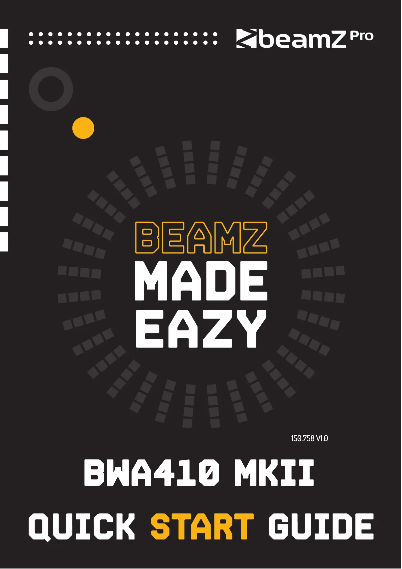 Image de la première page du manuel de l'appareil BWA410