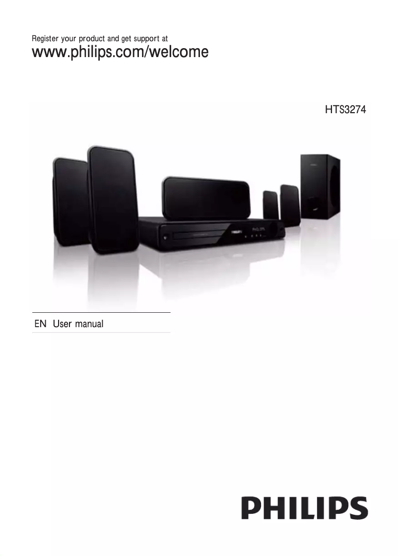Page 1 of the manual User Manual Philips HTS3274