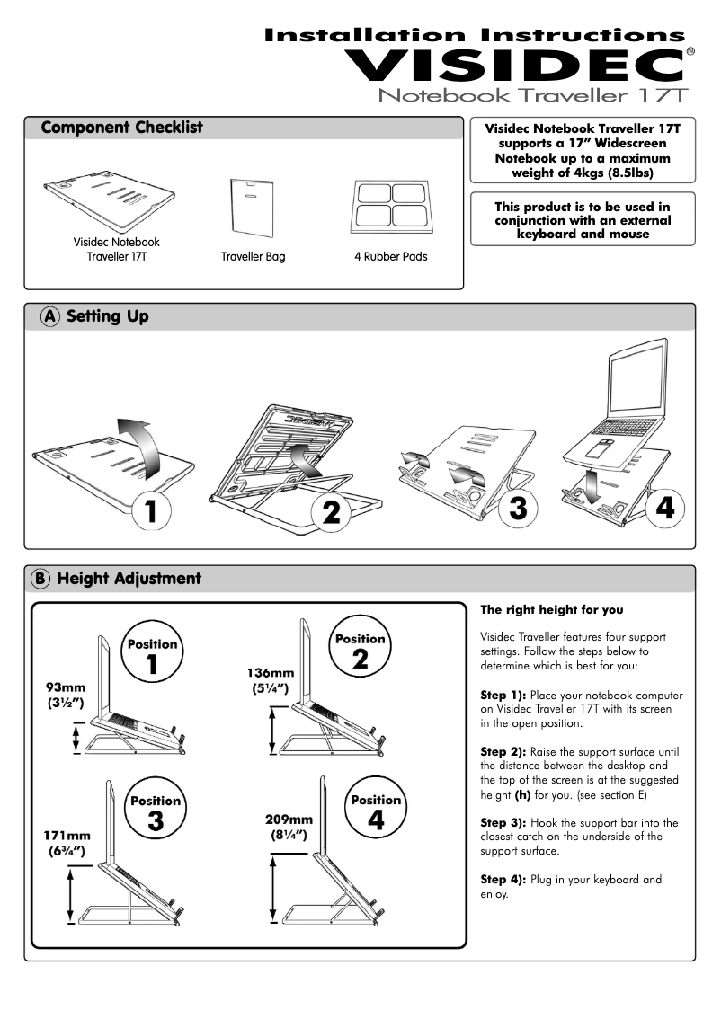 Page 1 de la notice Manuel utilisateur Atdec V-17T