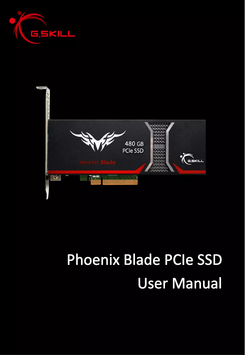 Page 1 de la notice Manuel utilisateur G.Skill Phoenix Blade