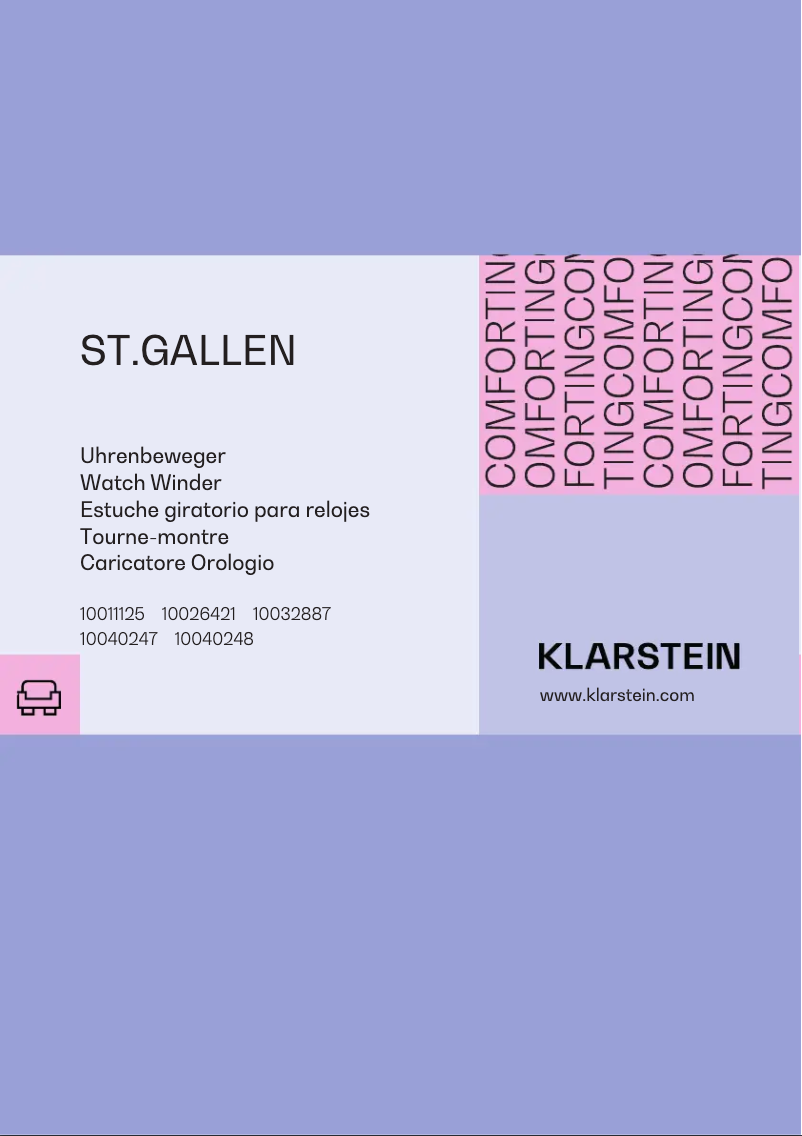 Page n°1 - Manuel utilisateur Klarstein St. Gallen Premium