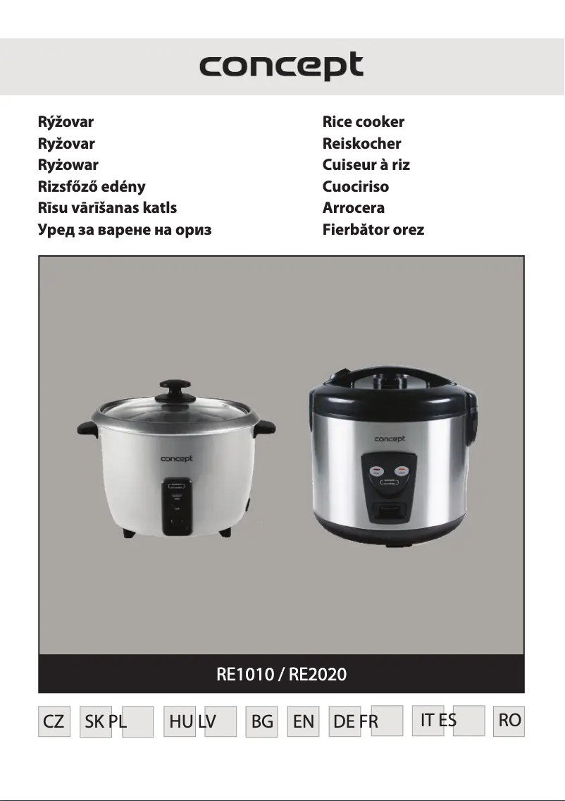 Page 1 de la notice Manuel utilisateur Concept RE2020