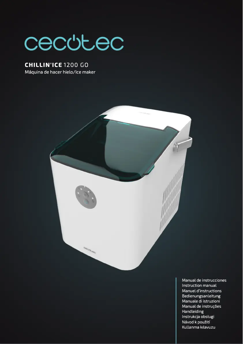Page 1 de la notice Manuel utilisateur Cecotec Chillin' Ice 1200 Go