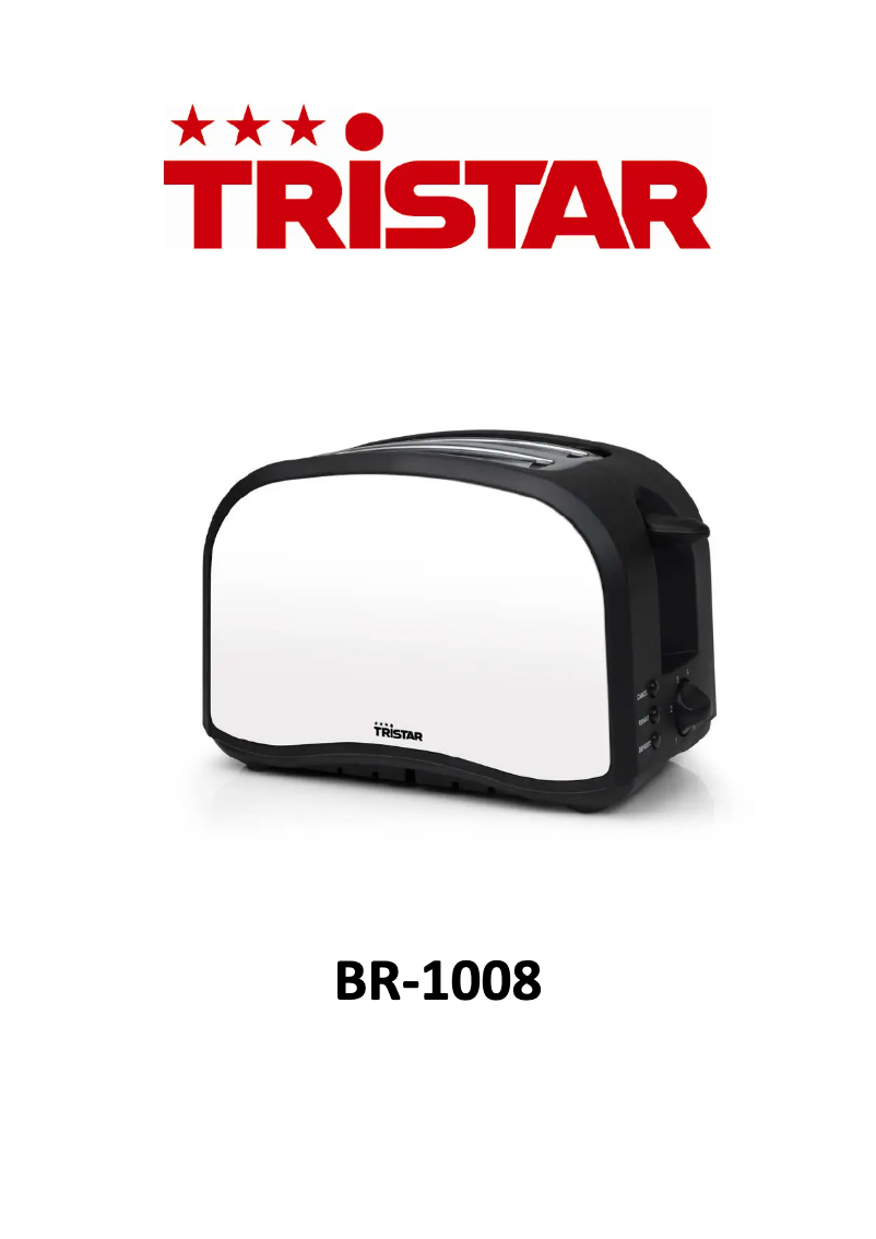 Page n°1 - Manuel utilisateur TriStar BR-1008