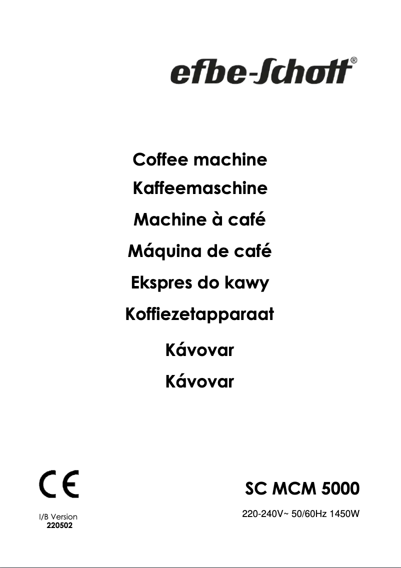 Image de la première page du manuel de l'appareil SC MCM 5000