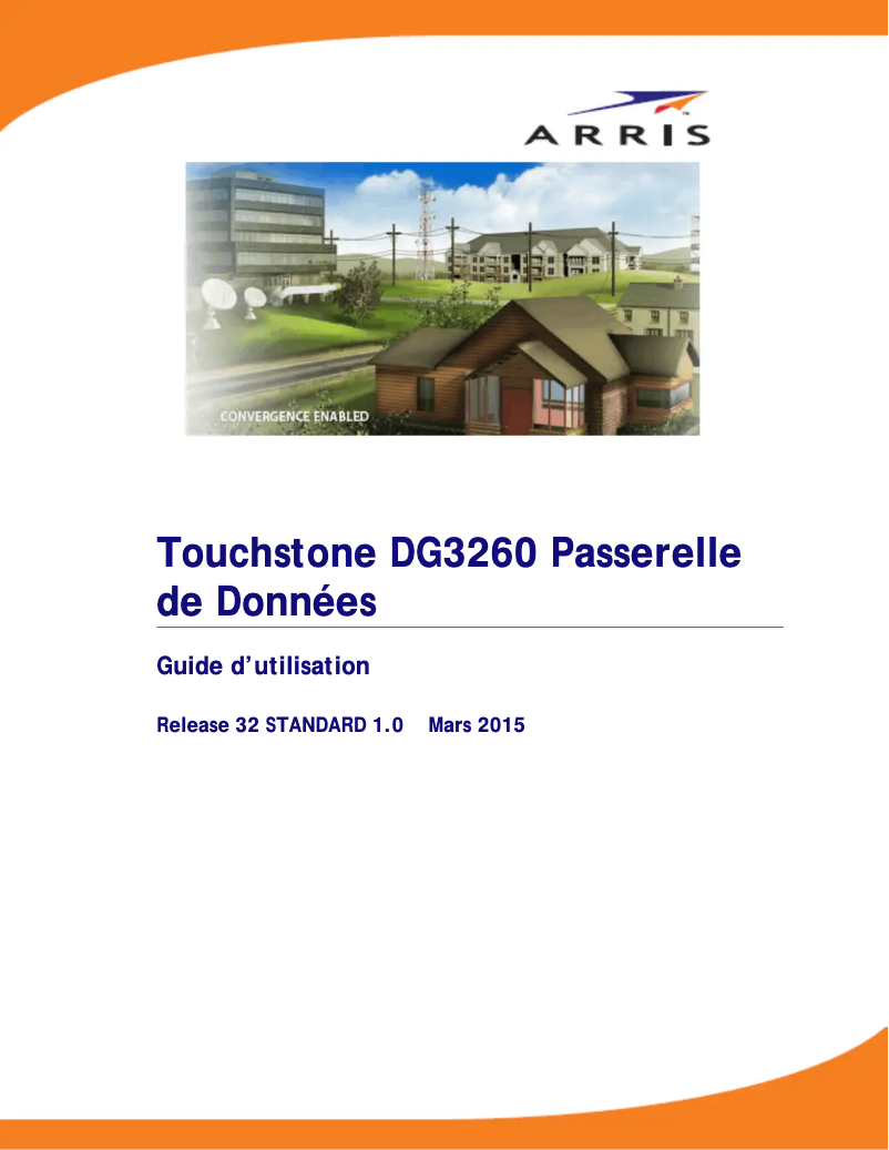 Page n°1 - Manuel utilisateur Arris SURFboard DG3260A/NA