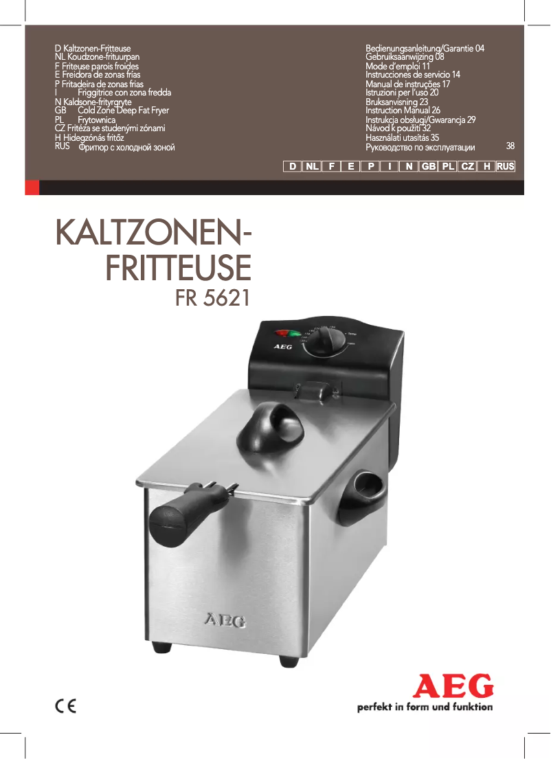 Page 1 de la notice Manuel utilisateur AEG FR 5621