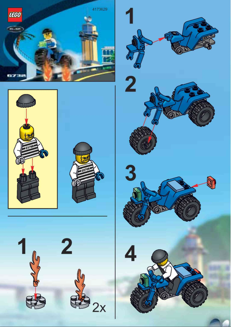 Page n°1 - Manuel utilisateur Lego Brickster's Trike