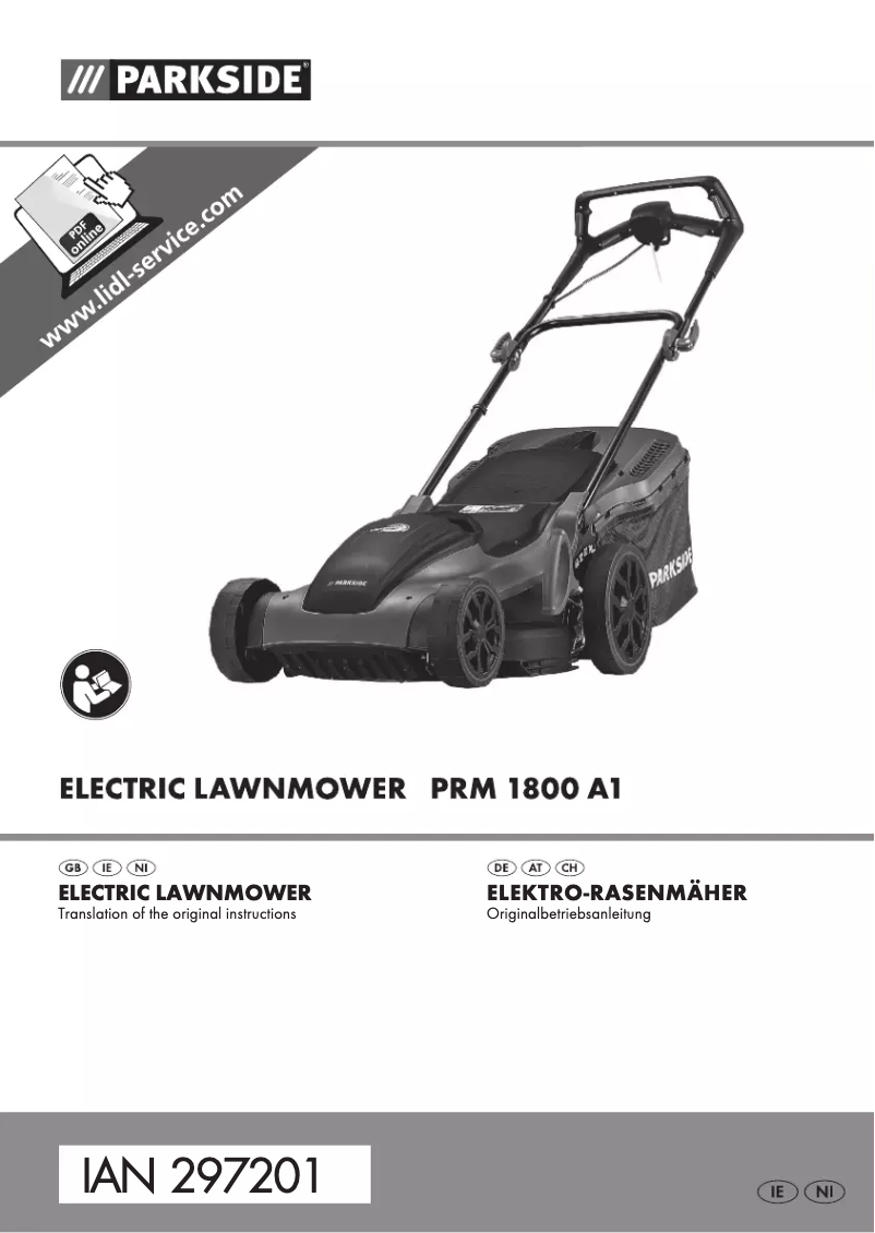 Page 1 de la notice Manuel utilisateur Parkside PRM 1800 A1