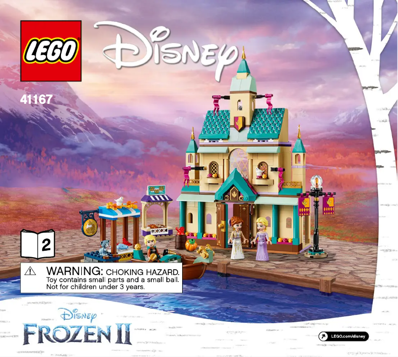 Page 1 de la notice Consignes visuelles Lego Disney 41167
