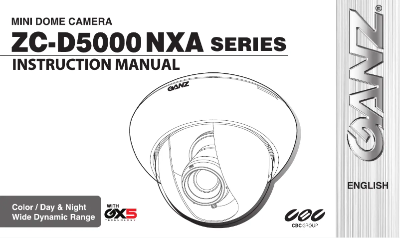 Page 1 de la notice Manuel utilisateur Ganz ZC-D5212NXA