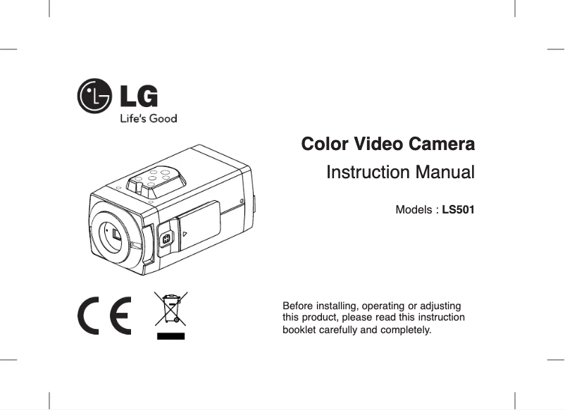 Image de la première page du manuel de l'appareil LS501P