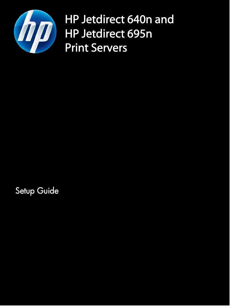 Page n°1 - Guide d'installation HP Jetdirect 640n