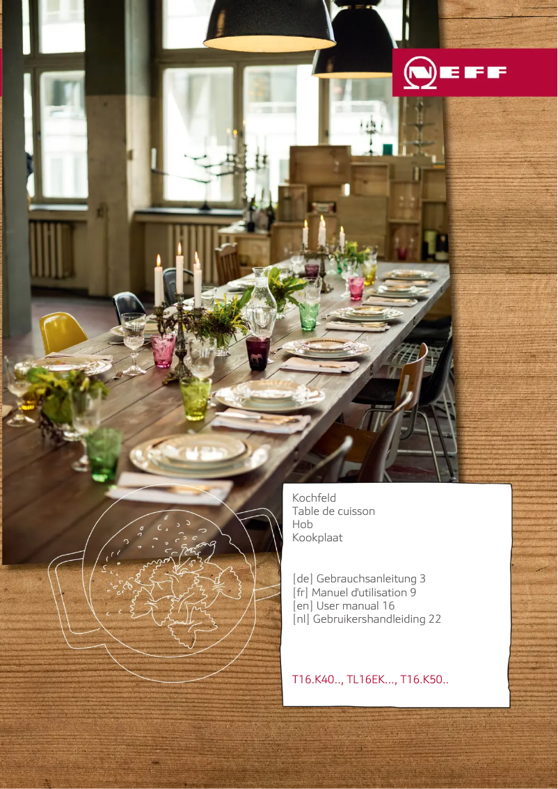 Page 1 de la notice Manuel utilisateur Neff T16BK40N0