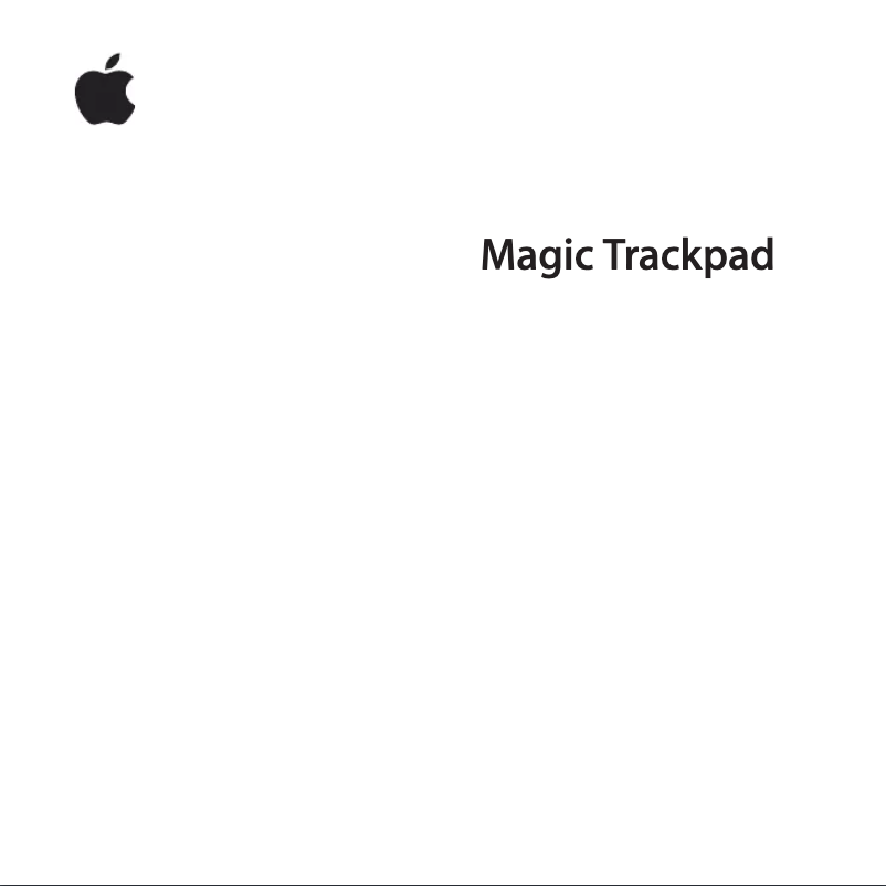 Page n°1 - Manuel utilisateur Apple Magic Trackpad