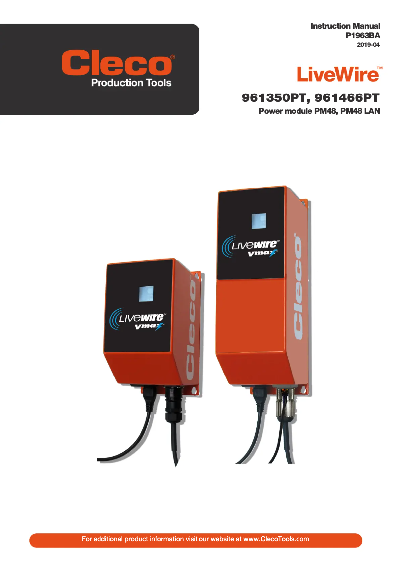 Image de la première page du manuel de l'appareil LiveWire 961350PT