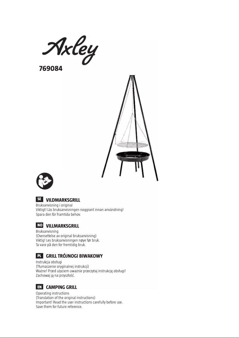 Image de la première page du manuel de l'appareil 769-084