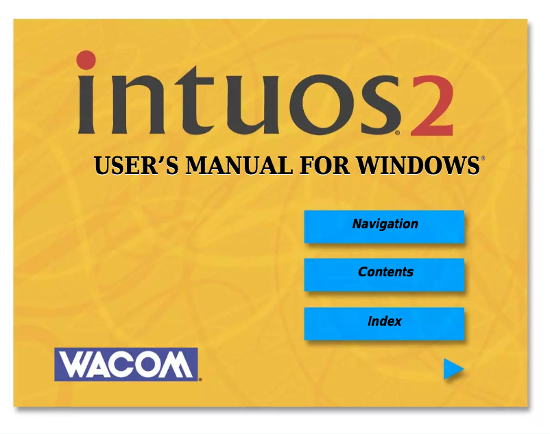 Image de la première page du manuel de l'appareil Intuos 2 Windows