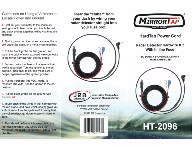 Image de la première page du manuel de l'appareil HT-2096