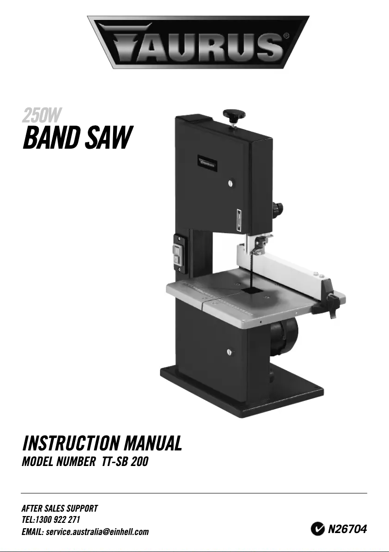 Page n°1 - Manuel utilisateur Workzone TT-SB 200