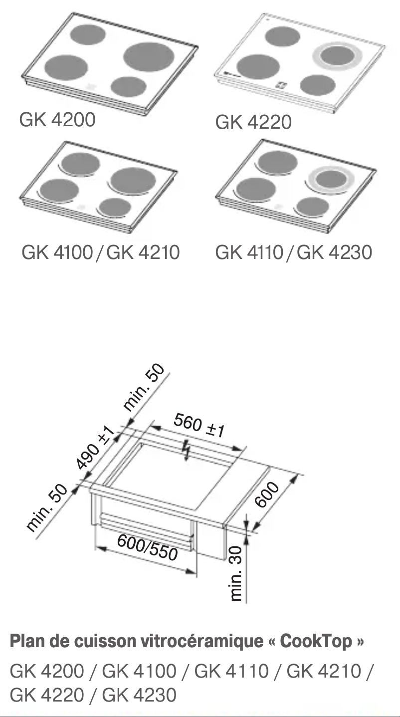 Page 1 de la notice Guide d'installation SIBIR GK 4200