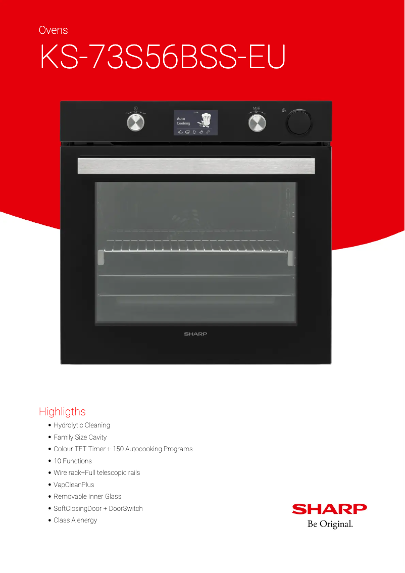 Page 1 de la notice Manuel utilisateur Sharp KS-73S56BSS-EU