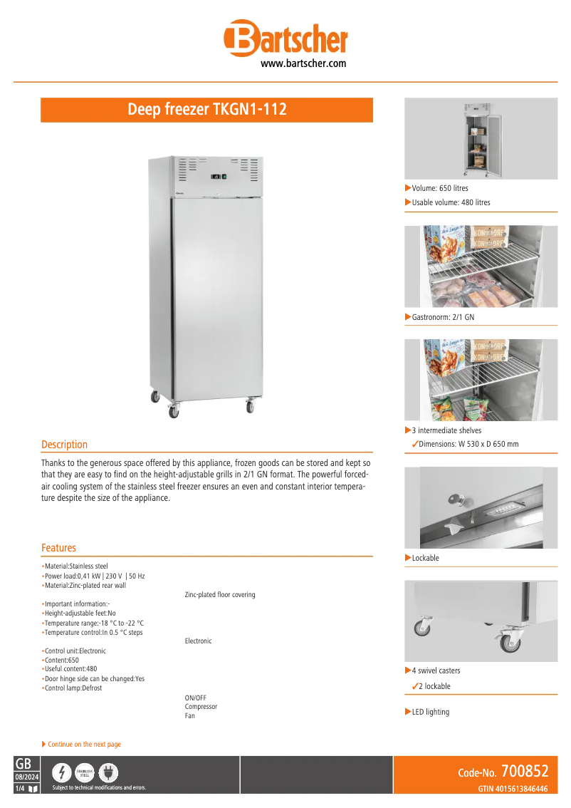 Image de la première page du manuel de l'appareil TKGN1-112