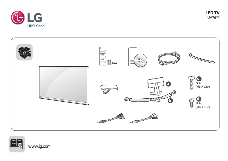 Página 1 del manual Manual de usuario LG 65UV761H