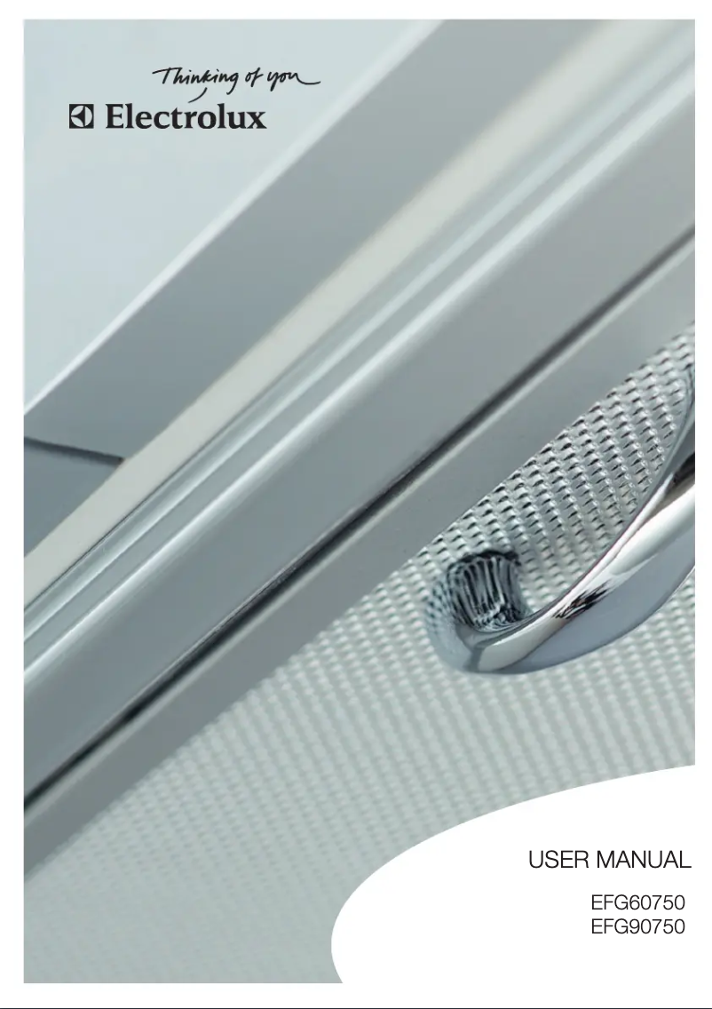 Page n°1 - Manuel utilisateur Electrolux EFG 60750 x
