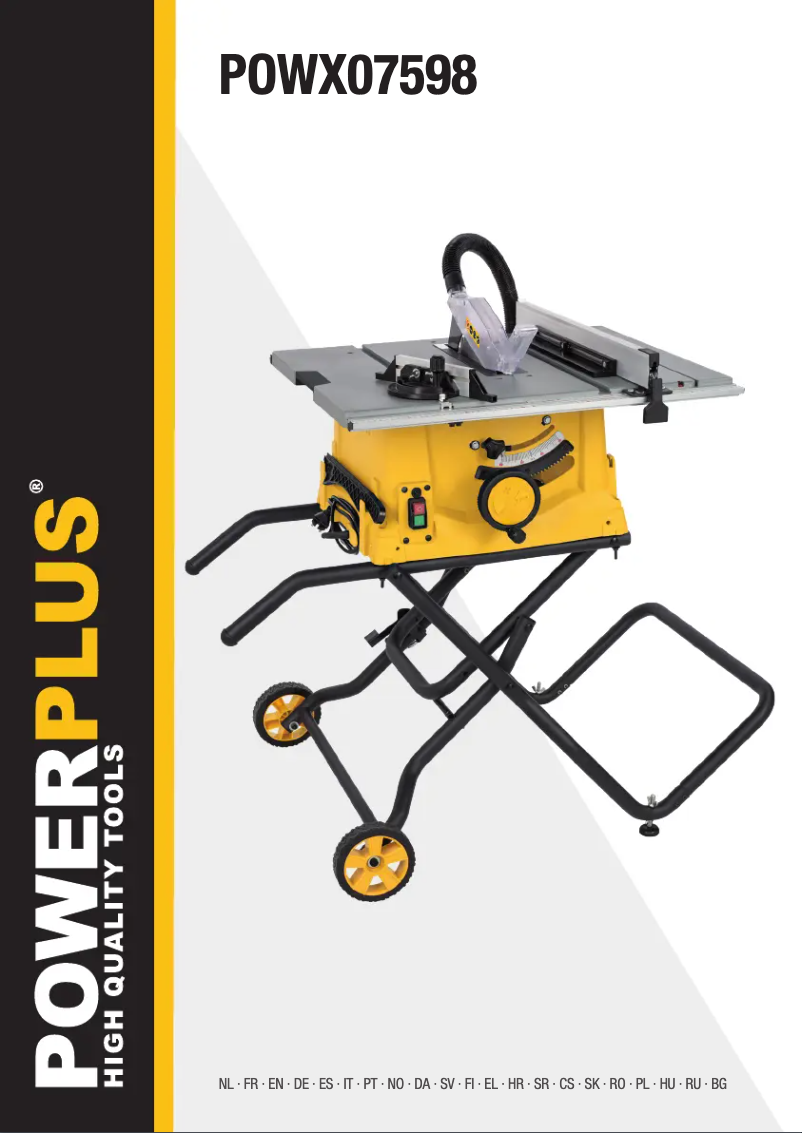 Image de la première page du manuel de l'appareil POWX07598