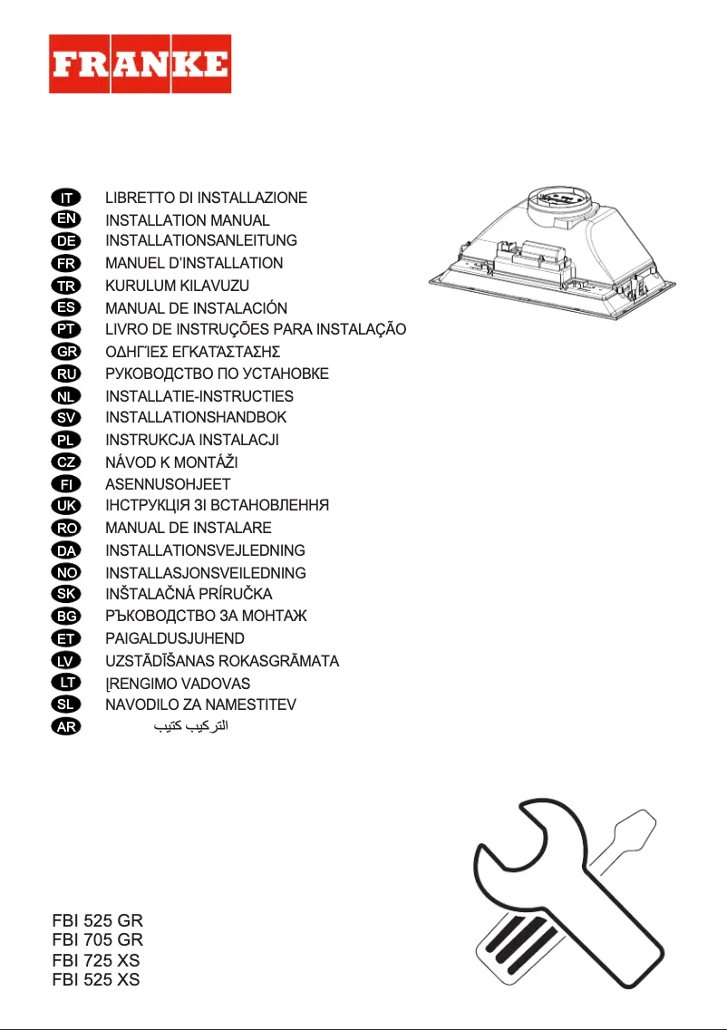 Image de la première page du manuel de l'appareil FBI 525 GR