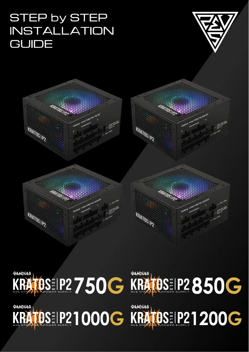 Image de la première page du manuel de l'appareil Kratos P2-1200G