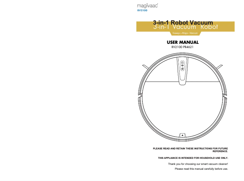 Página 1 del manual Manual de usuario Magivaac RV2100